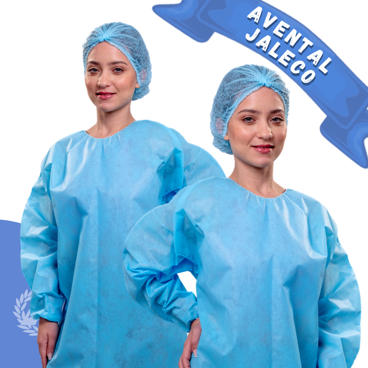 Avental Descartável Manga Longa 40g – 10 unidades