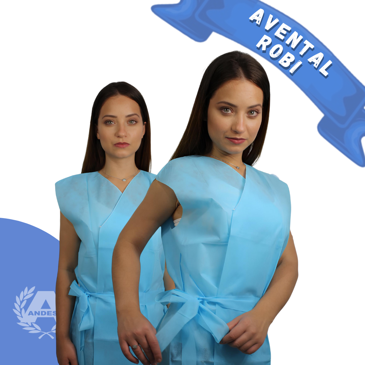 Avental Robi Descartável S/ Mangas p/ Exames – 10 unidades